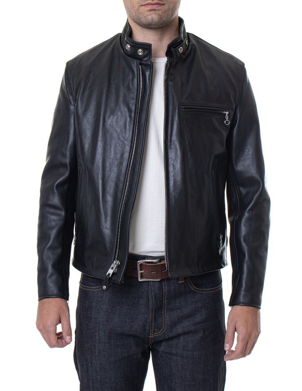Leather car jacket Schott